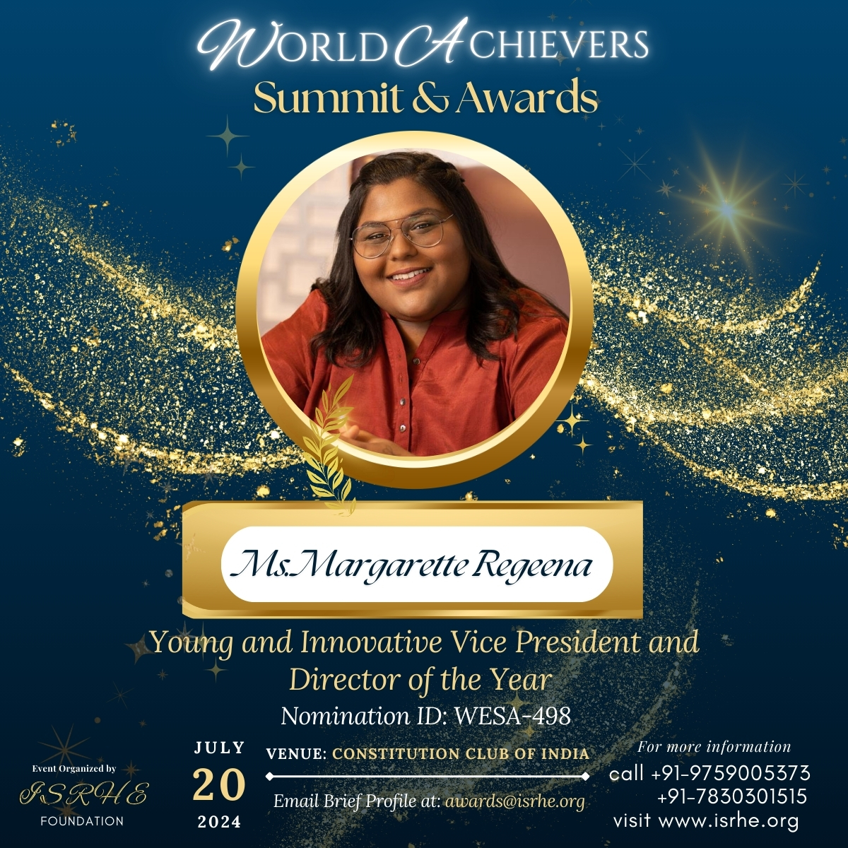 Ms. Margarette Regeena